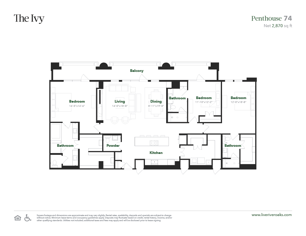Floor plan for 3 beds, 3 baths, 2462 sqft